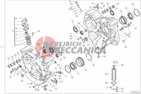 HALF-CRANKCASES PAIR 1