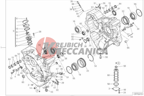 HALF-CRANKCASES PAIR 1