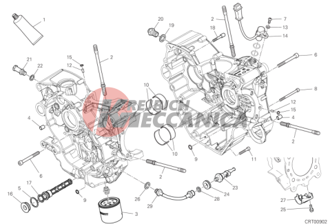 HALF - CRANKCASES PAIR 2