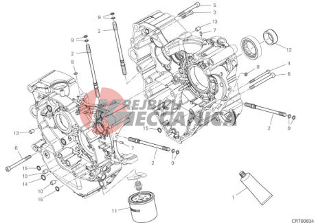 HALF-CRANKCASES PAIR 2