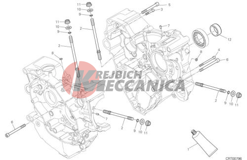 HALF-CRANKCASES PAIR 2