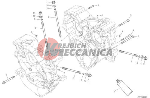 HALF-CRANKCASES PAIR 2
