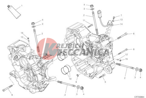 HALF-CRANKCASES PAIR 2