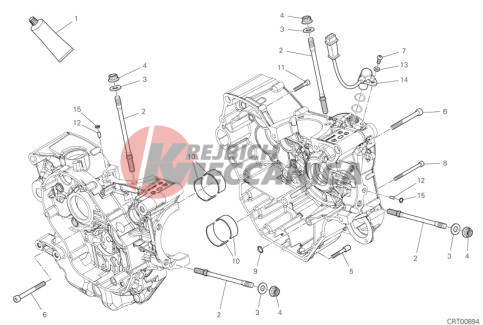 HALF-CRANKCASES PAIR 2