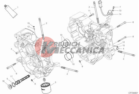 HALF-CRANKCASES PAIR 2