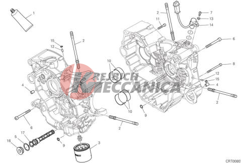 HALF CRANKCASES PAIR 2