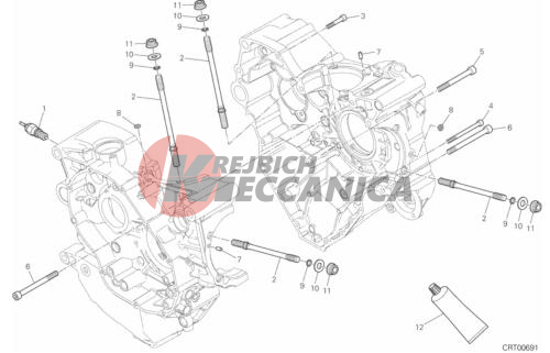 HALF-CRANKCASES PAIR 2