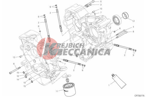 HALF-CRANKCASES PAIR 2