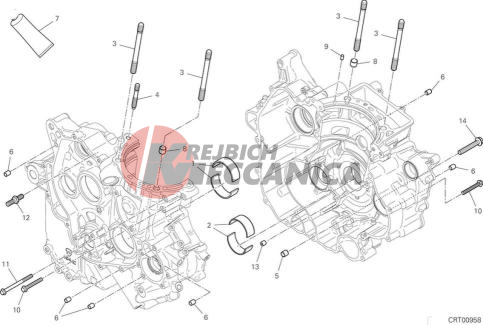 HALF-CRANKCASES PAIR 2