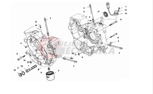 HALF-CRANKCASES PAIR 2