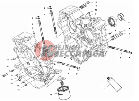HALF-CRANKCASES PAIR 2