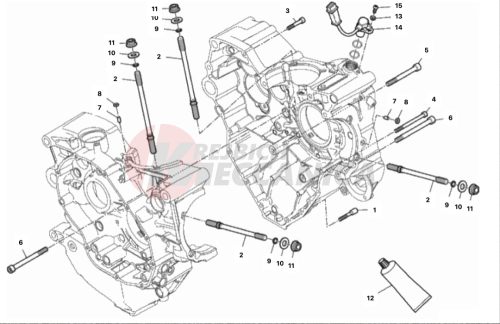 HALF-CRANKCASES PAIR 2