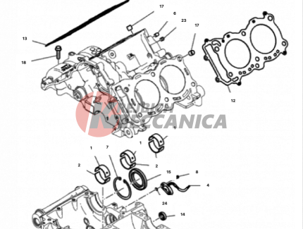 HALF-CRANKCASES PAIR 2
