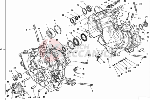 HALF-CRANKCASES PAIR 2