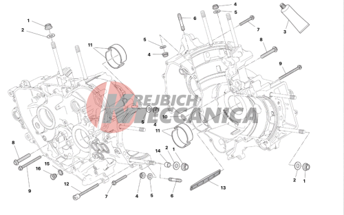 HALF-CRANKCASES PAIR 2