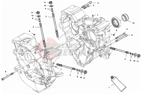 HALF-CRANKCASES PAIR 2