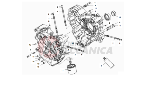 HALF-CRANKCASES PAIR 2