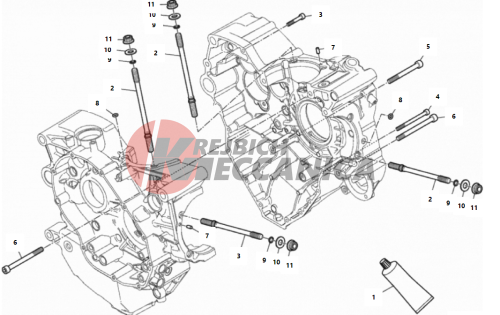 HALF-CRANKCASES PAIR 2