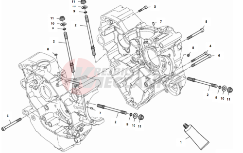 HALF-CRANKCASES PAIR 2