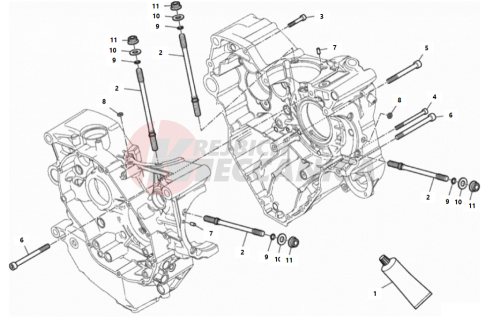HALF-CRANKCASES PAIR 2