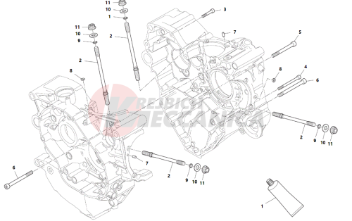 HALF-CRANKCASES PAIR 2