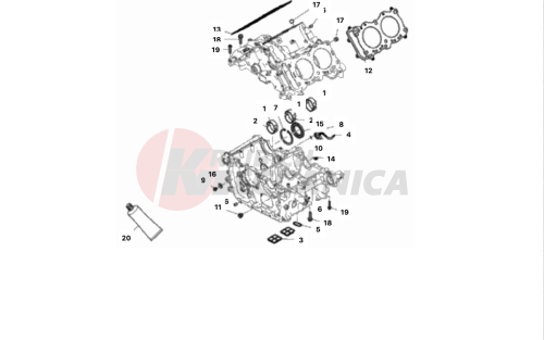 HALF-CRANKCASES PAIR 2