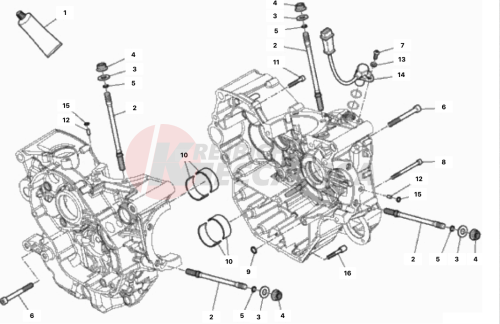 HALF-CRANKCASES PAIR 2