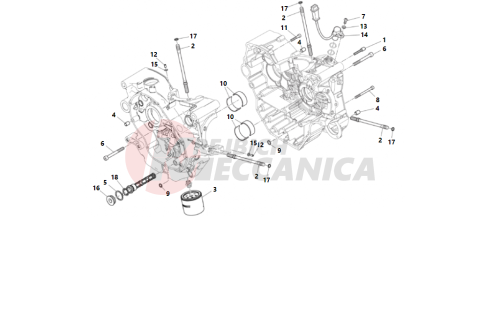 HALF-CRANKCASES PAIR 2