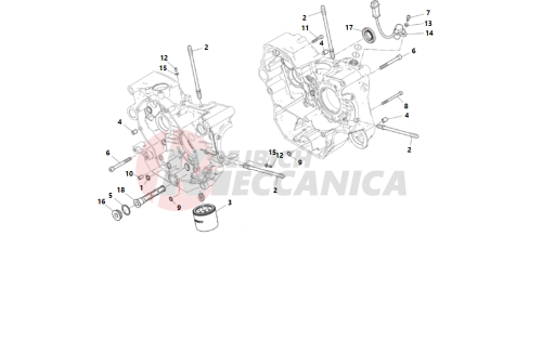 HALF-CRANKCASES PAIR 2