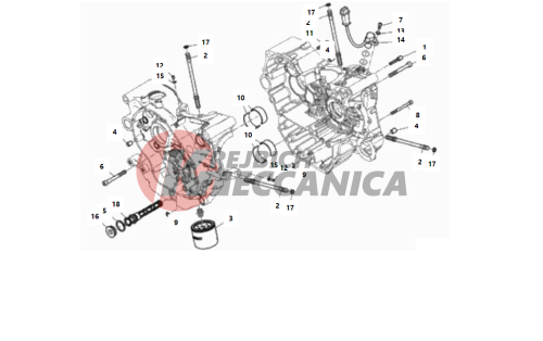 HALF-CRANKCASES PAIR 2