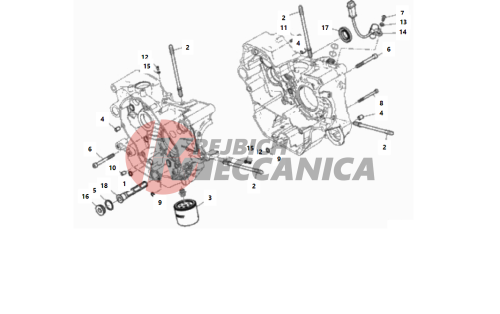 HALF-CRANKCASES PAIR 2