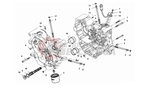 HALF-CRANKCASES PAIR 2