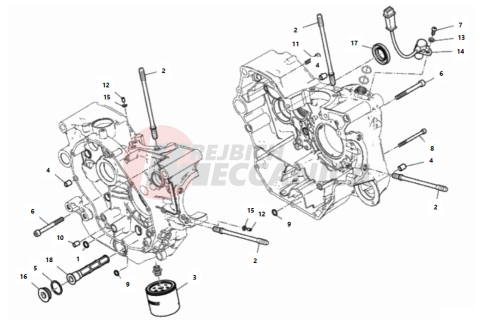 HALF-CRANKCASES PAIR 2