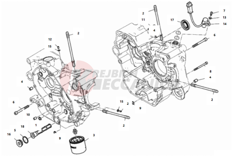 HALF-CRANKCASES PAIR 2