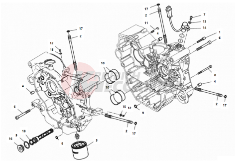 HALF-CRANKCASES PAIR 2