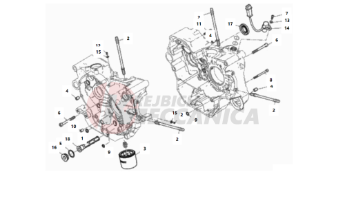 HALF-CRANKCASES PAIR 2