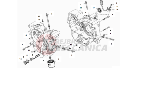 HALF-CRANKCASES PAIR 2