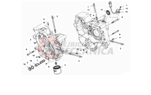 HALF-CRANKCASES PAIR 2