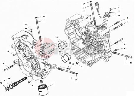 HALF-CRANKCASES PAIR 2