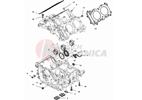 HALF-CRANKCASES PAIR 2