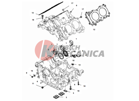 HALF-CRANKCASES PAIR 2