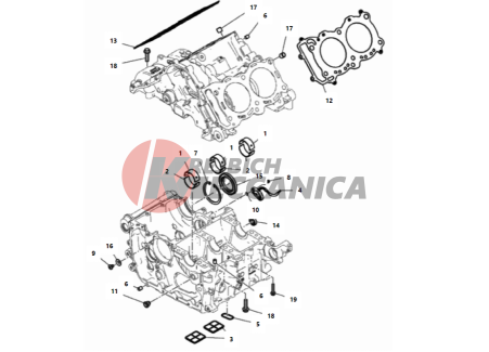 HALF-CRANKCASES PAIR 2