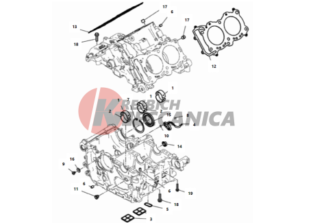 HALF-CRANKCASES PAIR 2