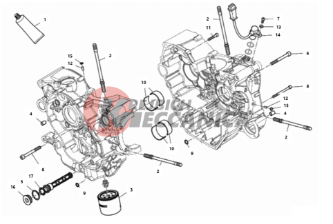 HALF-CRANKCASES PAIR 2