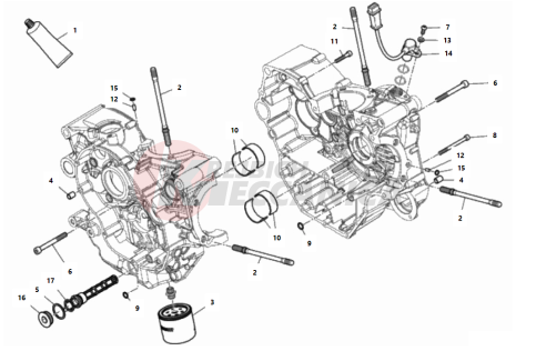 HALF-CRANKCASES PAIR 2