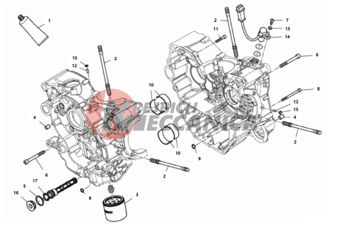 HALF-CRANKCASES PAIR 2