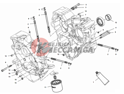 HALF-CRANKCASES PAIR 2