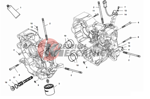 HALF-CRANKCASES PAIR 2