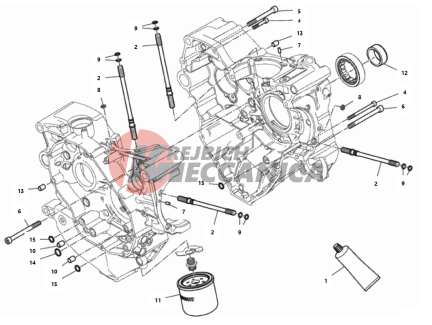 HALF-CRANKCASES PAIR 2