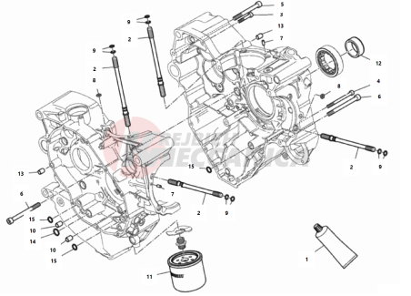 HALF-CRANKCASES PAIR 2